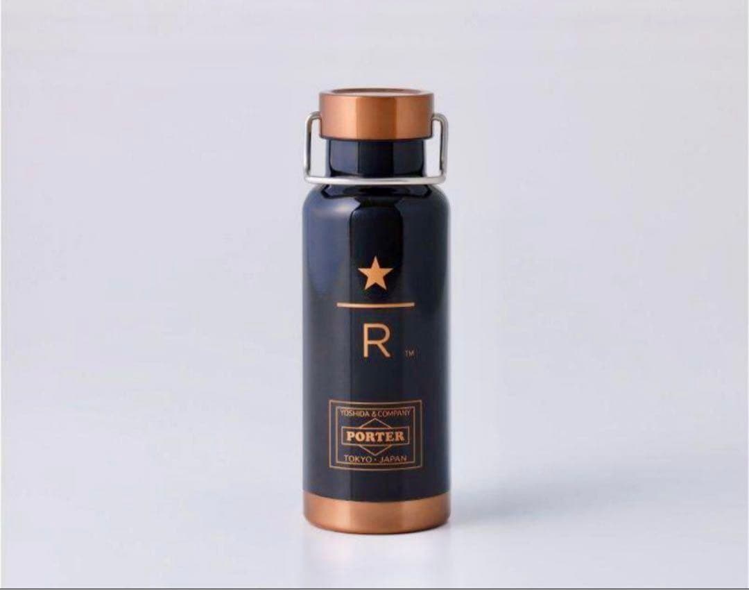 スターバックス×ポーター　リザーブ　ステンレスボトル　ブラック　473ml