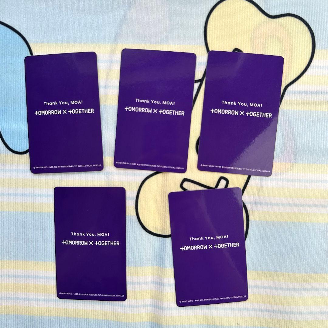 TXT membership アンケ一ト 2024 MOA トレカ 5枚