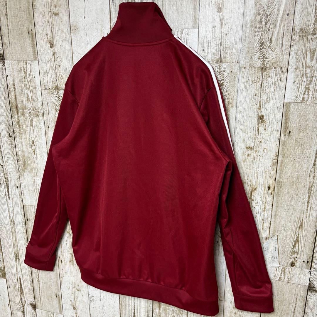I219 美品✨adidas アディダス　ベッケンバウアー　ジャージ　ボルドー