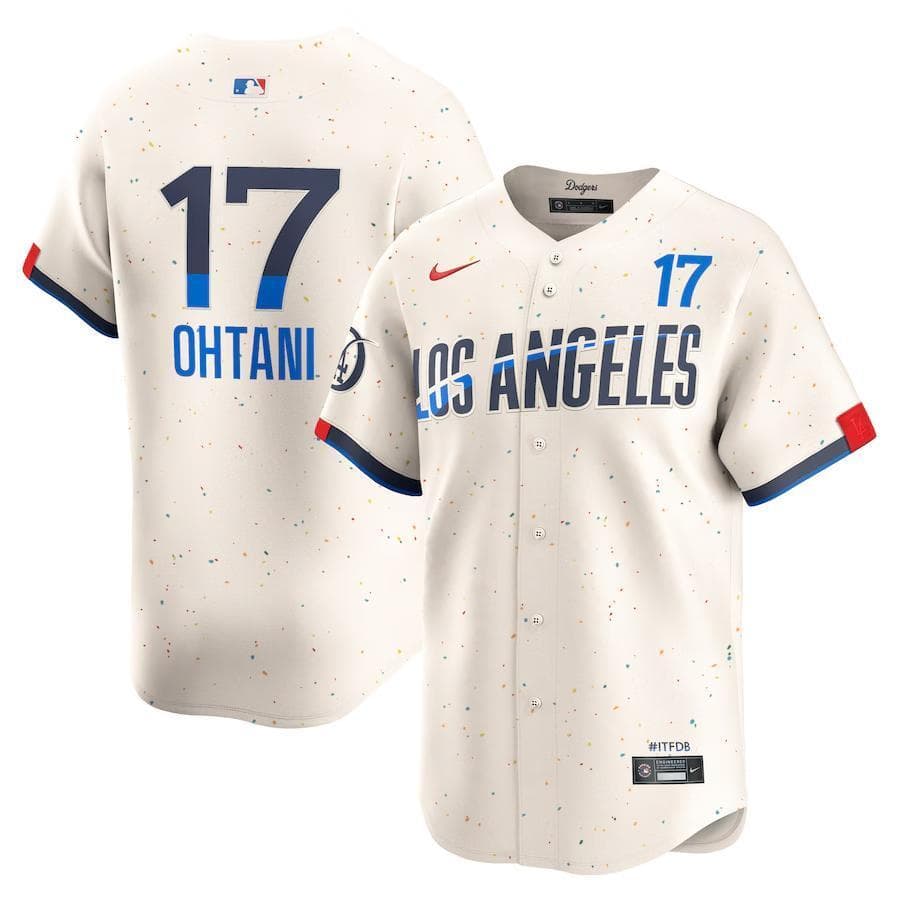 大谷翔平2025CITYコネクトNIKELIMITEDジャージ♯34パッチ付　L