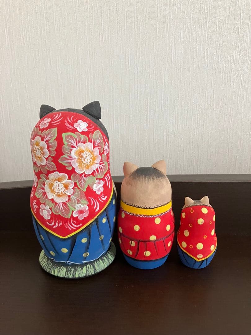 猫のマトリョーシカ 3個セット