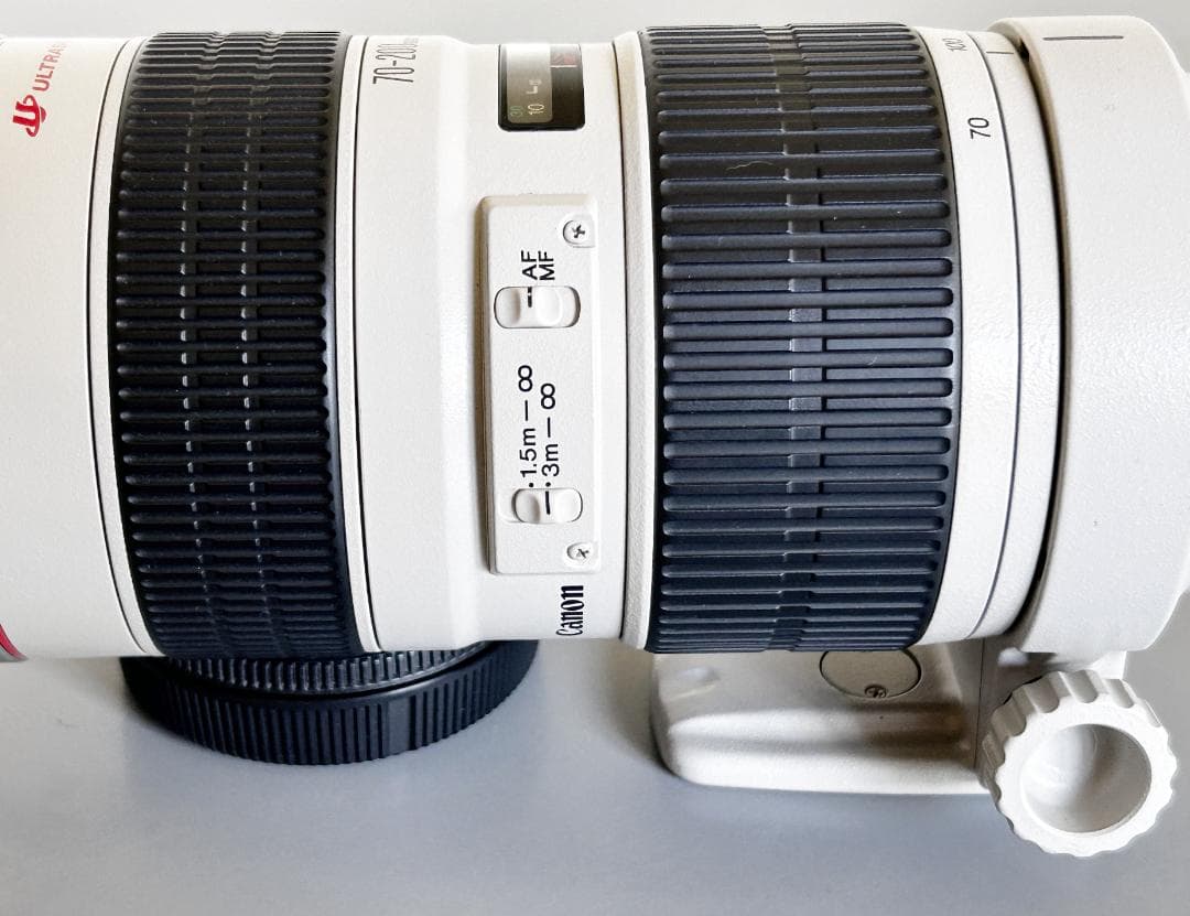 ジャンク CANON EF70-200mmF2.8 L USM(プロテクタ付)
