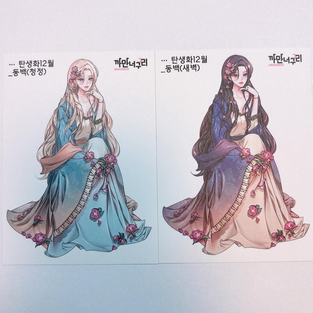A5.人物ステッカー　韓国作家　黒いたぬき様　セット売り　在庫２セット