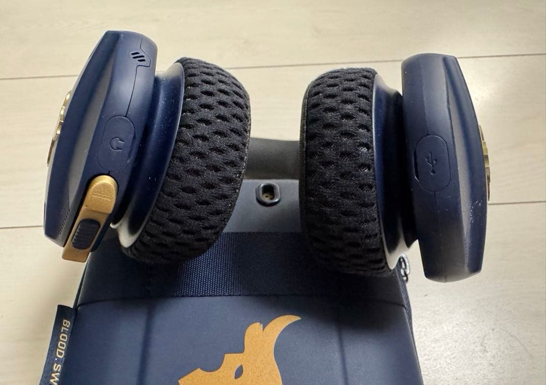 【美品】JBL UA アンダーアーマー Project Rock ヘッドホン 紺