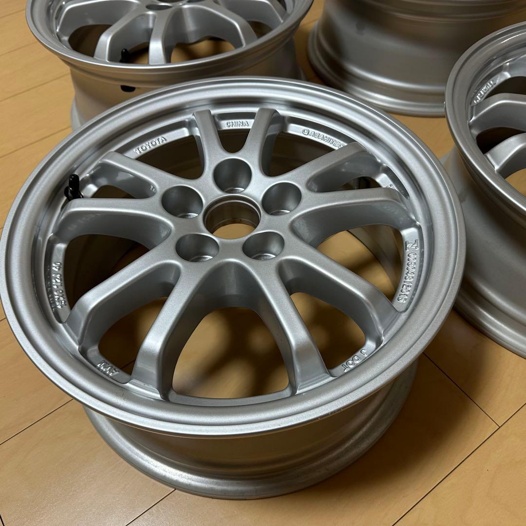 新車外し 50プリウス純正 15インチアルミホイール 美品4本組 美品