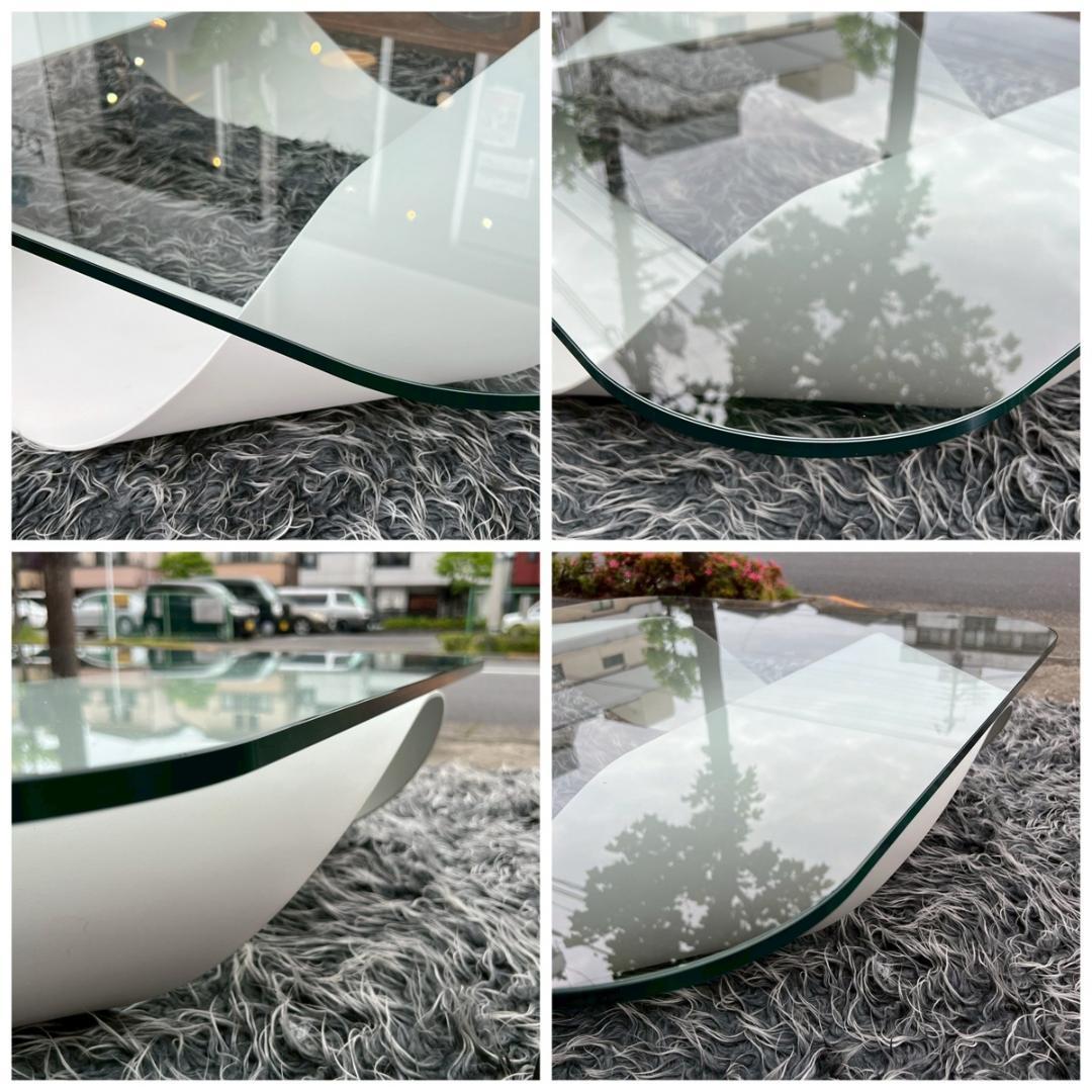 クリスタリア MOBIUS メビウス センターテーブル ホワイト モダン