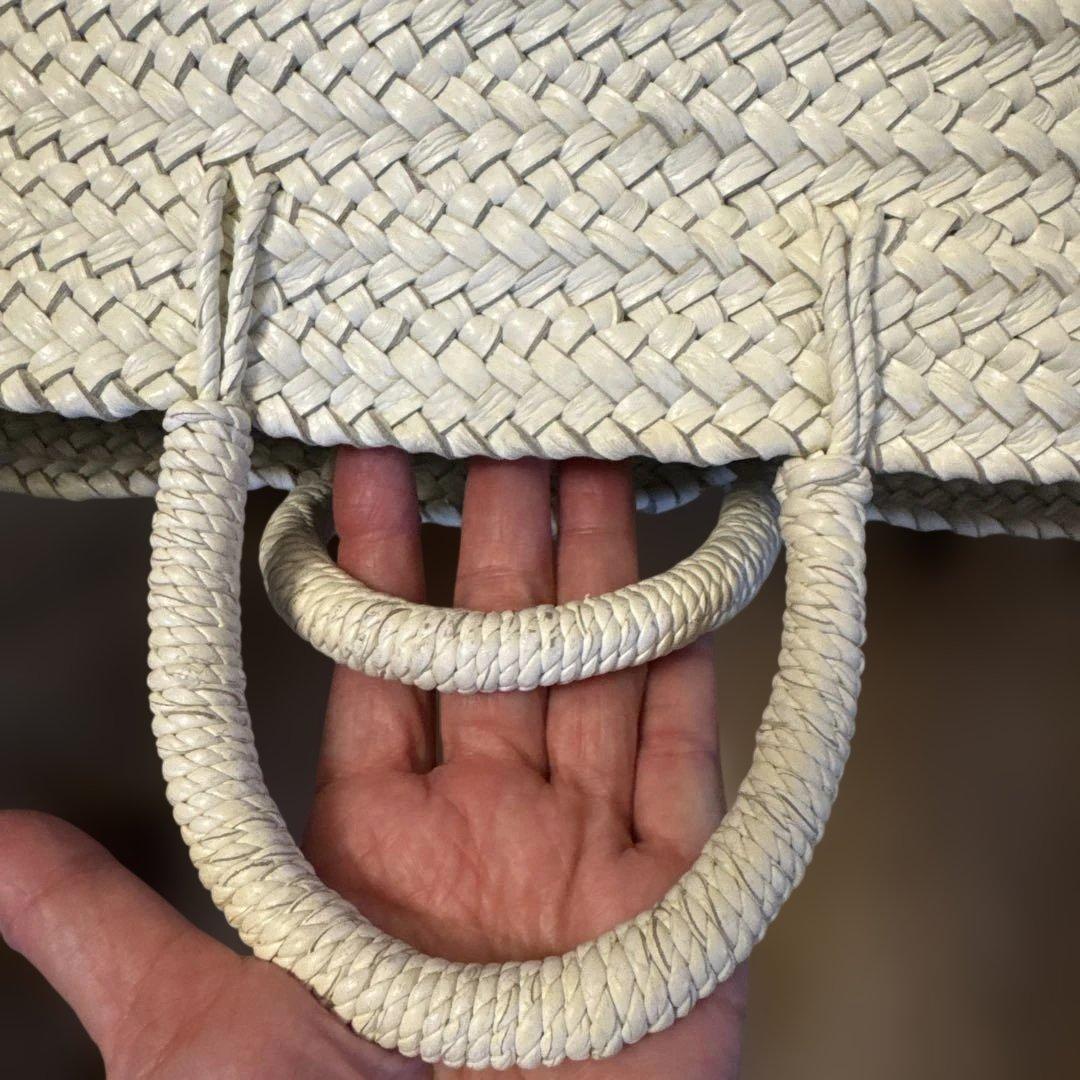 【最終値下げ】【美品】Aeta アエタ BASKET M ホワイト　かごバッグM
