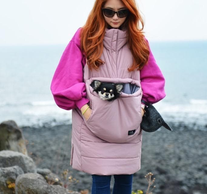 3万3,000円 myfurbaby 犬用ペットキャリーダウンベストピンク　Ｓ