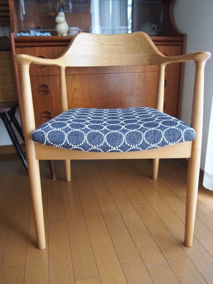 ひなさん専用 ミナペルホネン ハンドメイド アームチェア タンバリン 生地 椅子