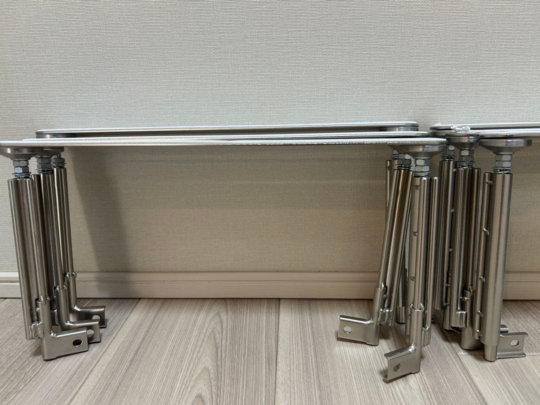 無印良品　ステンレスユニットシェルフ つっぱりパーツ 奥行41cm用　6セット