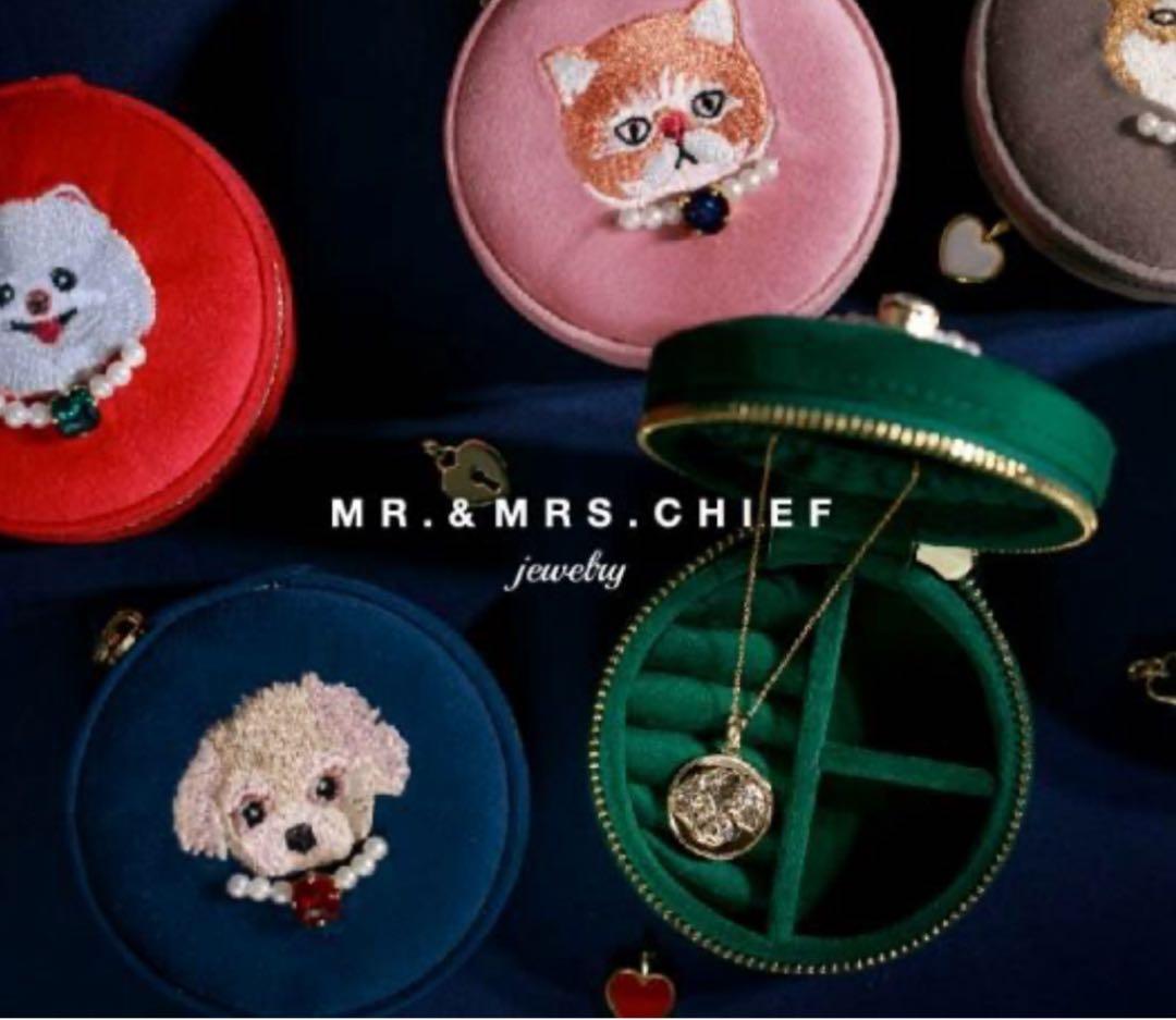 新品　MR.＆MRS.CHIEF ジュエリーケース　トイプードル　ネイビー