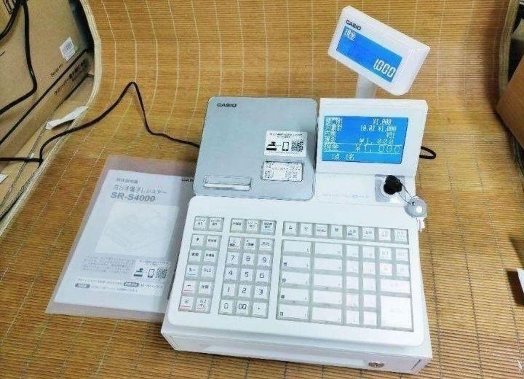 カシオレジスター　SR-S4000　スマホ連携Bluetooth　500059