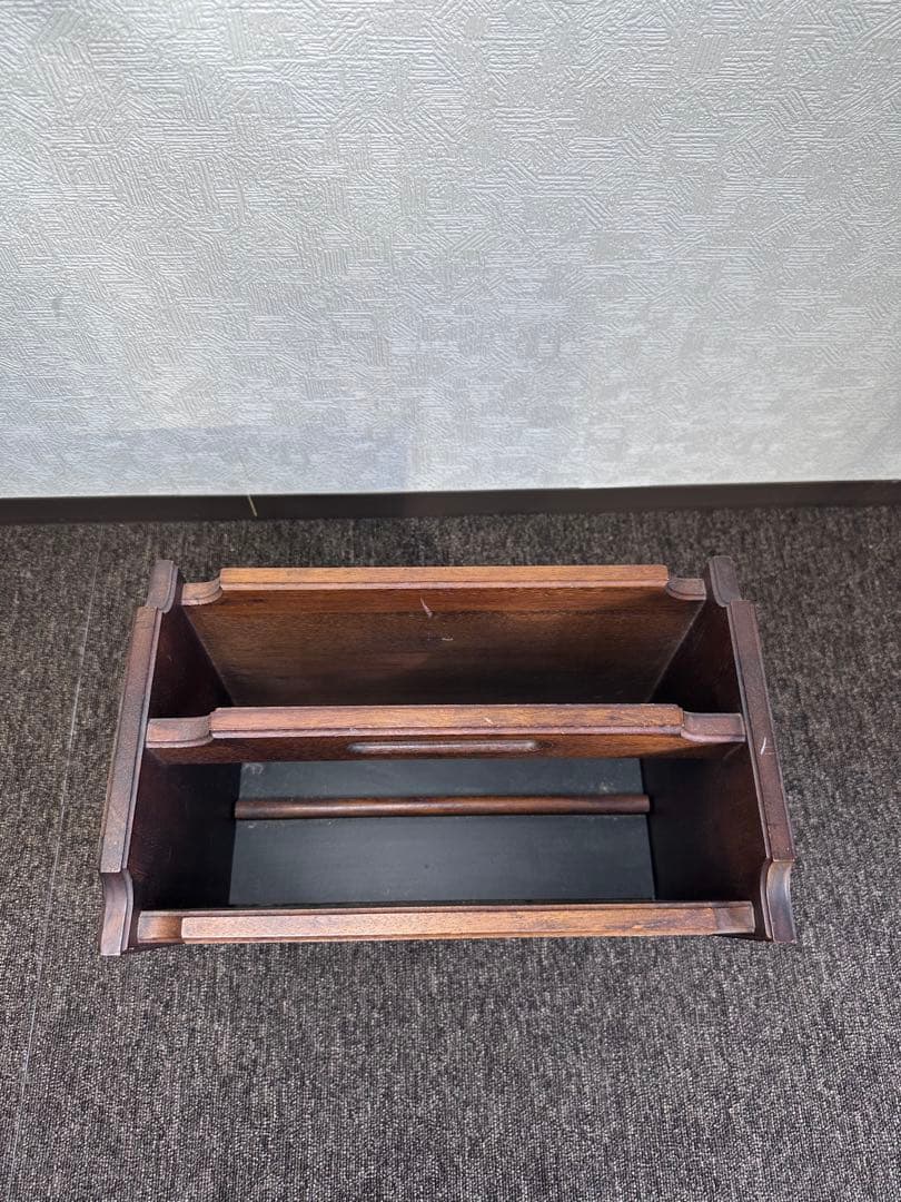 オールドカリモク マガジンラック karimoku アンティーク 希少品
