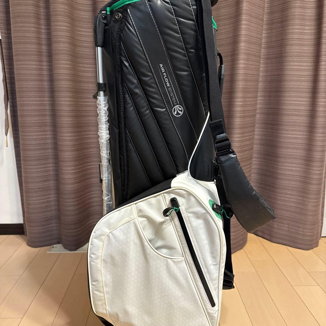 【専用】BMW Golfsport キャディバッグ 防水 ホワイト/グリーン