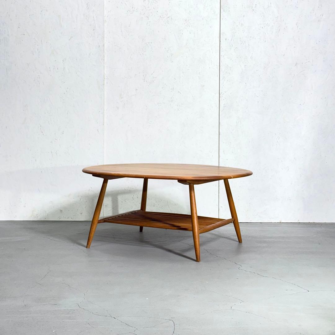 ERCOL(アーコール) ラウンドコーヒーテーブル (301) ビンテージ