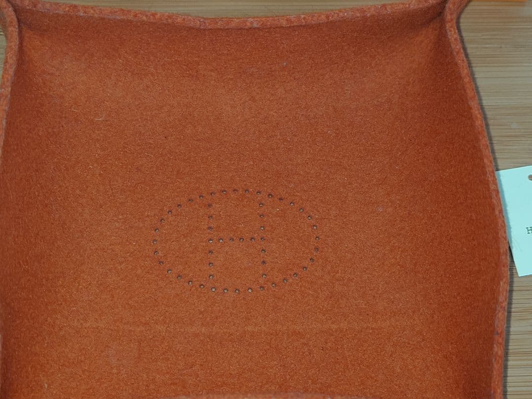 HERMES インテリアトレイ オレンジ　訳あり
