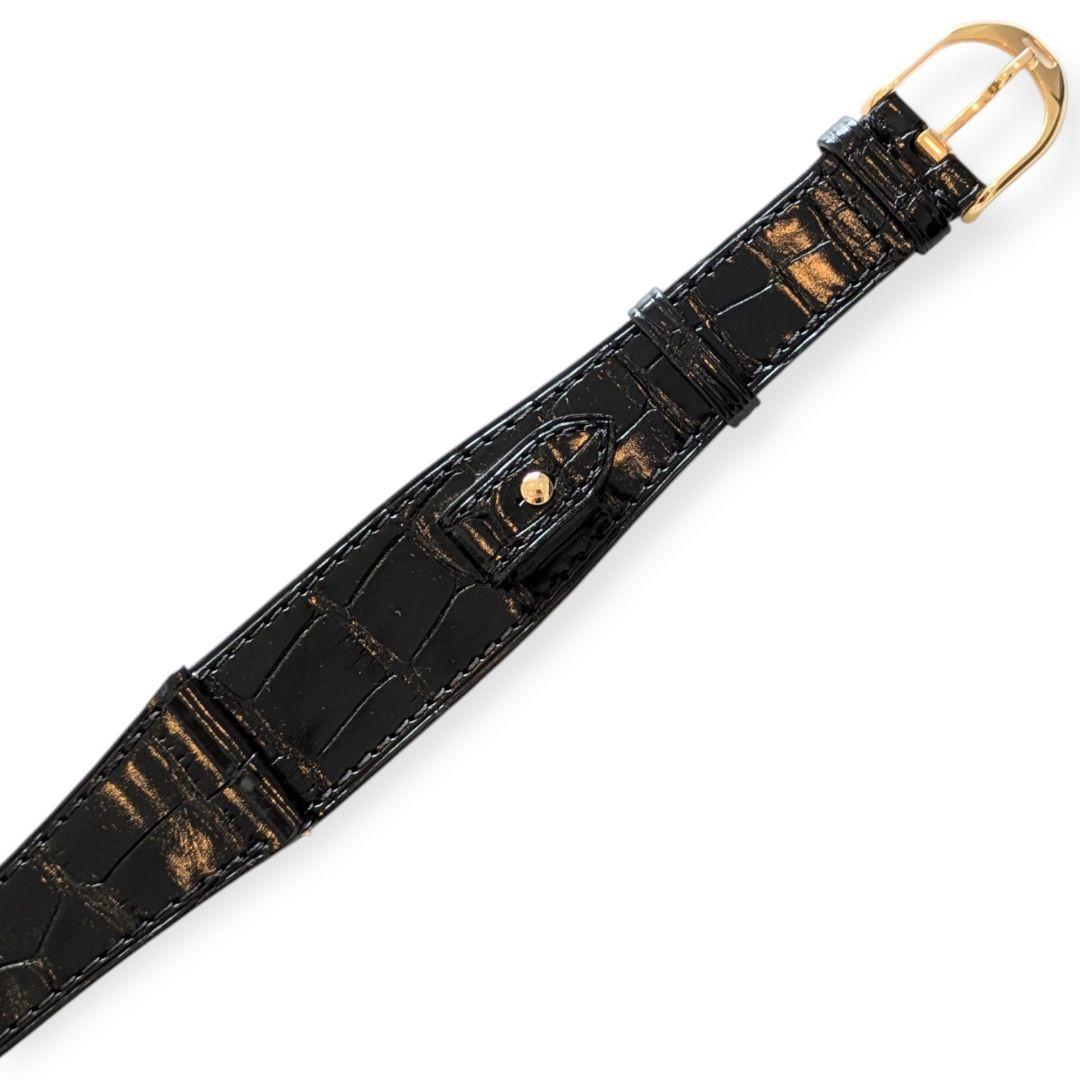 【新品】RALPH LAUREN スティラップ用18Kブラッククロコダイルベルト