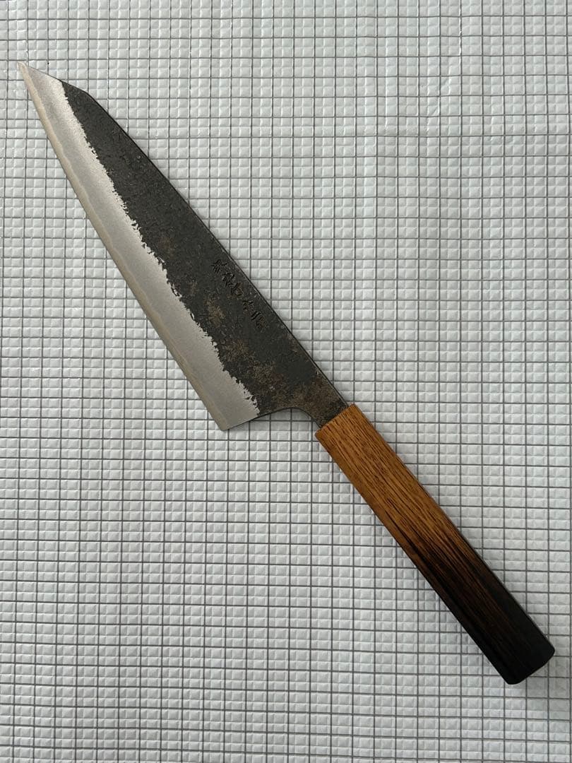 堺孝行 包丁 牛刀 牛刀包丁 焔 紅蓮 安来鋼青紙二号 八角柄 225mm ③