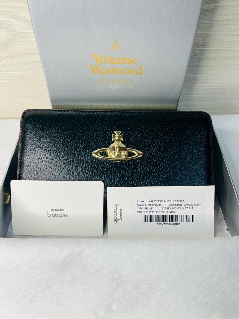 【新品 未使用】Vivienne Westwood ブラック長財布 ヴィヴィアン