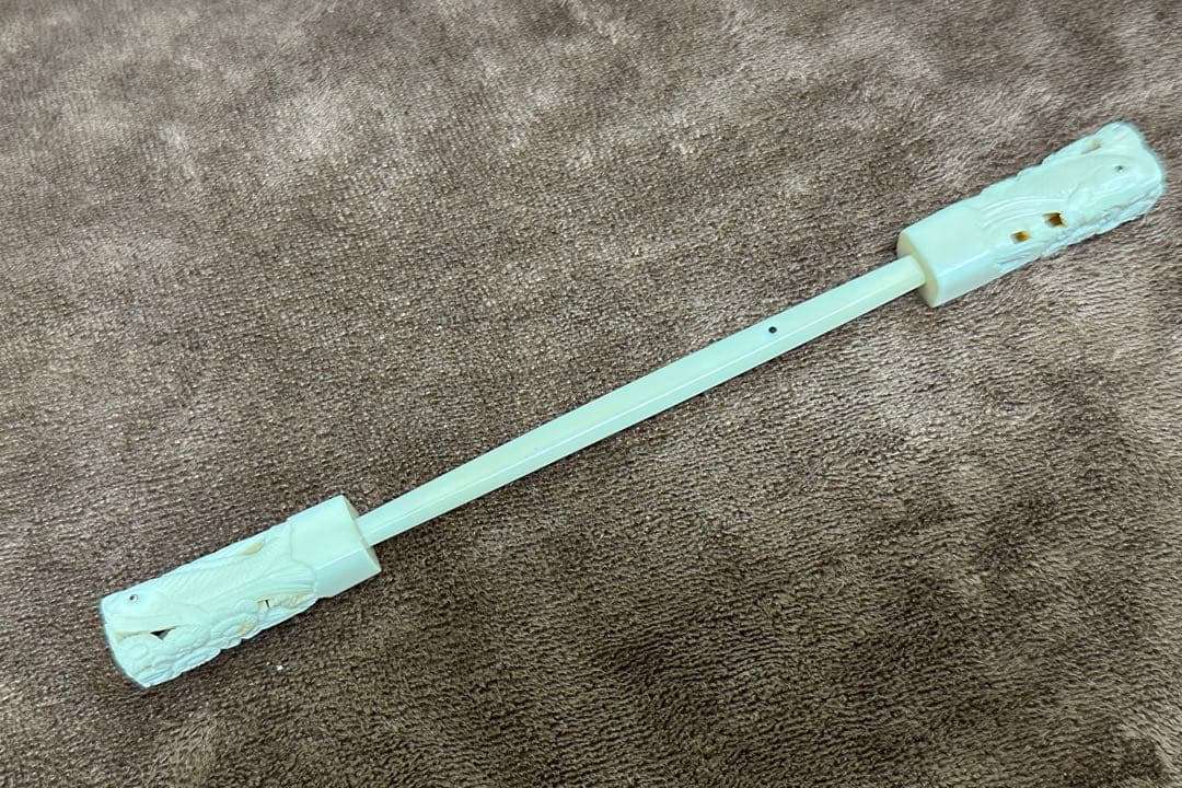 和装小物　アンティーク　鯨の歯　天然素材　細密彫刻　簪 かんざし 昭和レトロ