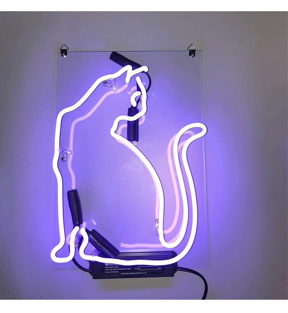 猫 ネオンサイン ライトNEON SIGN ビールバー 装飾壁 インテリア