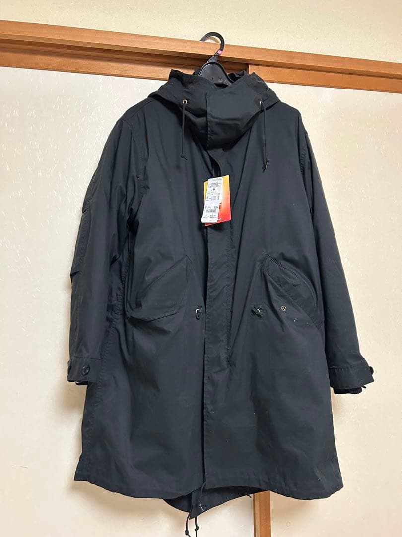 新品バックナンバーマルチウェイモッズコートインナー付き黒M定価15,800