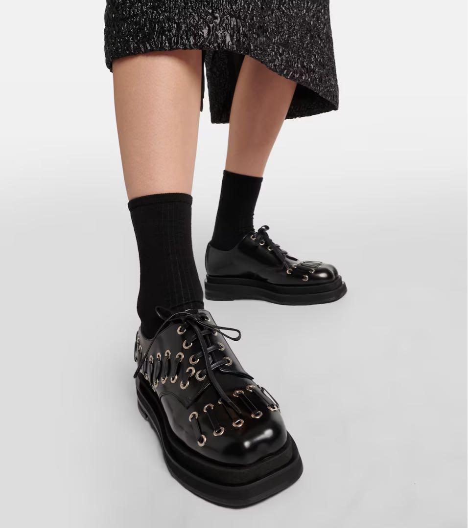靴 Simone Rocha Heart Toe Derby Black 42