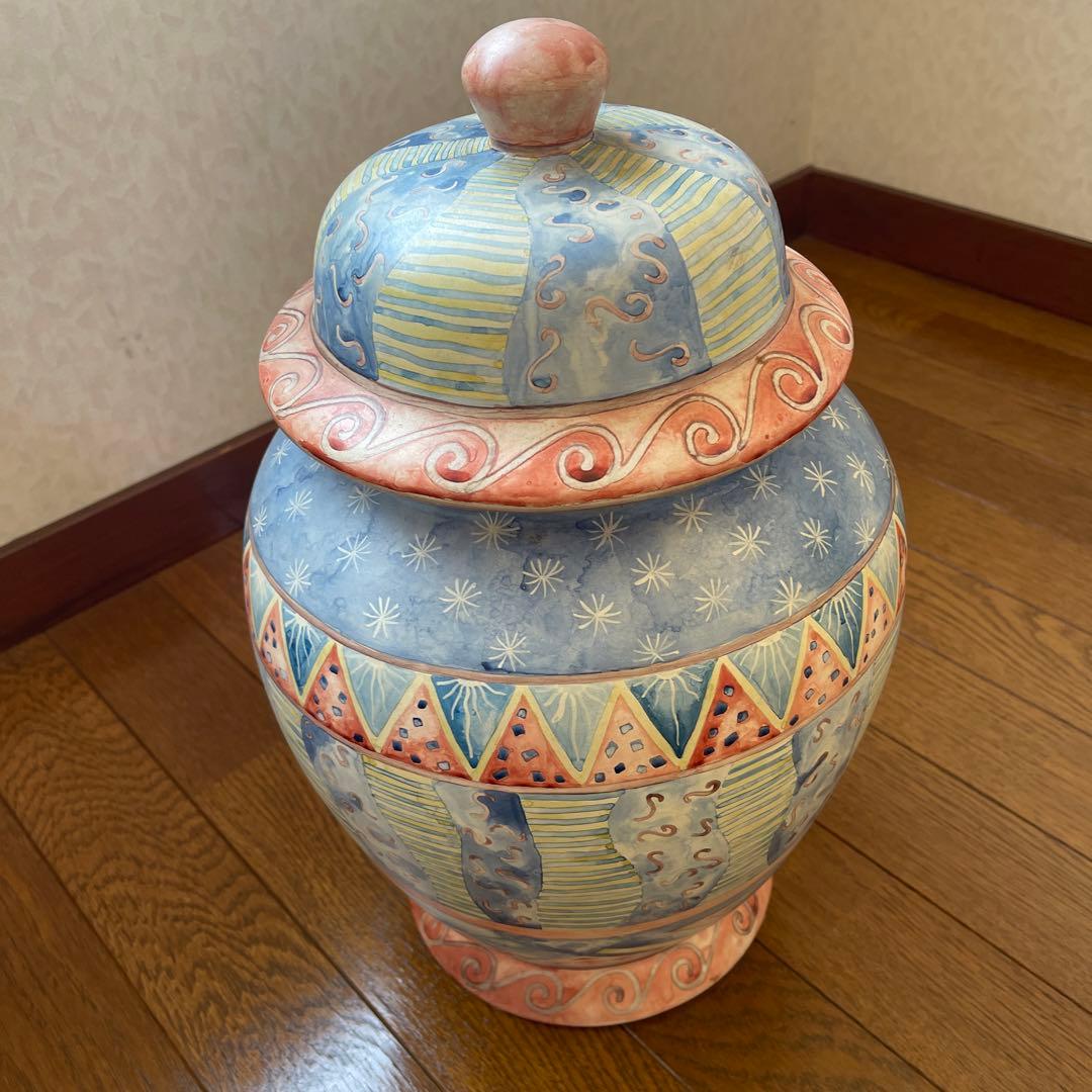 メートランドスミス MAITLAND SMITH 陶器製壺　蓋付き　ヴィンテージ