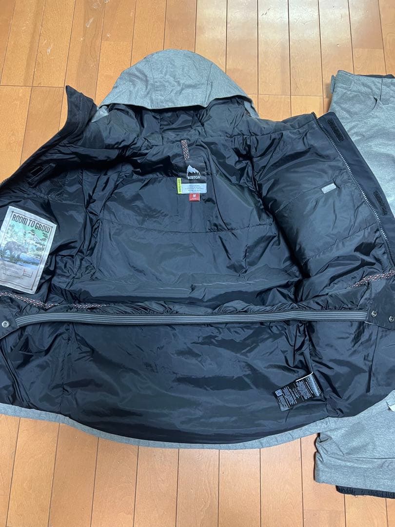【超美品】BURTONブラック×グレーセットアップM