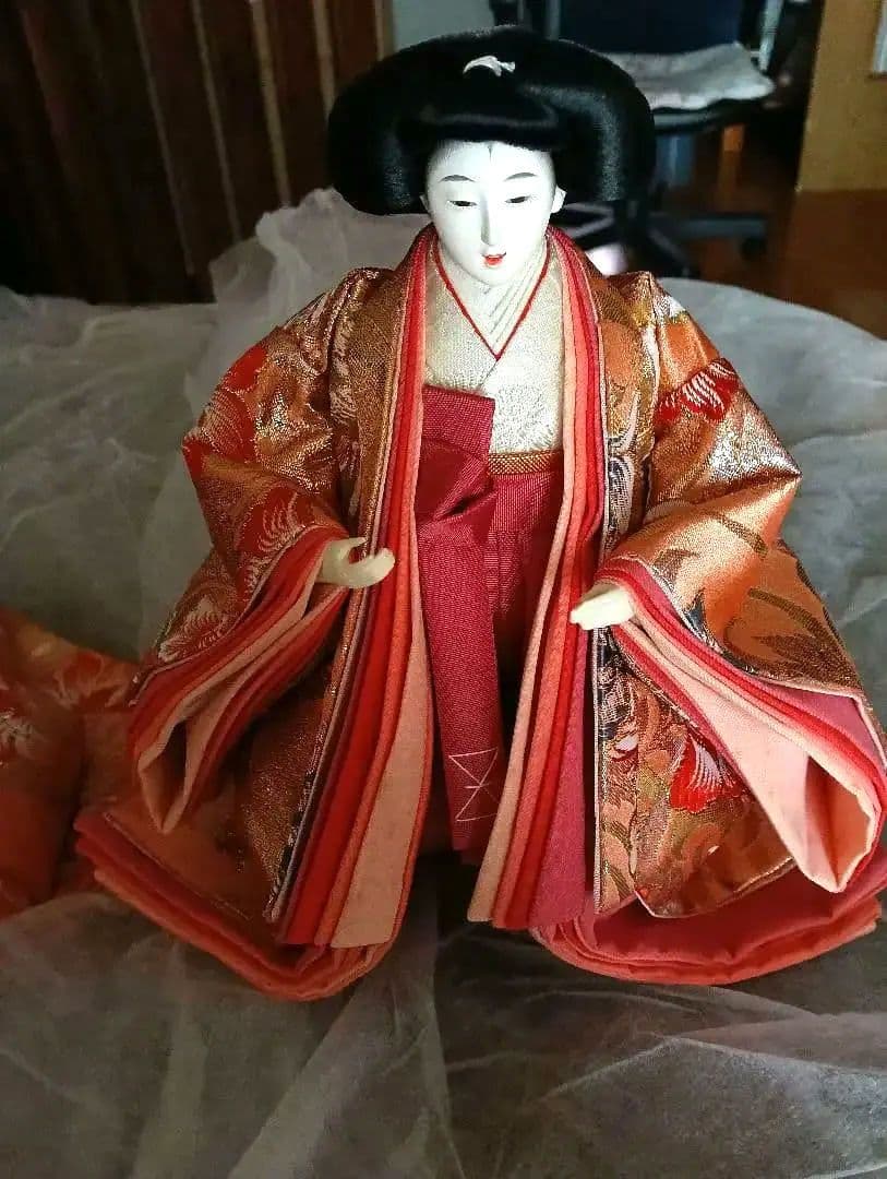 三人官女　お雛様　西陣織