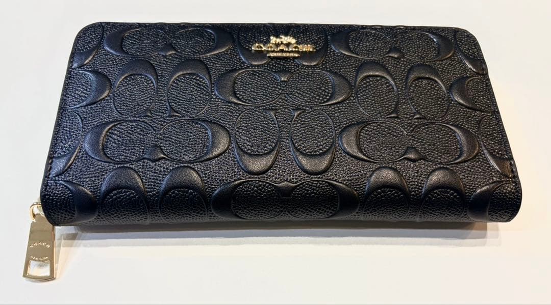 COACH コーチ　ブラック 長財布　f53834