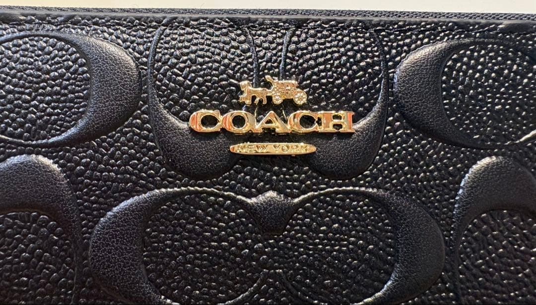 COACH コーチ　ブラック 長財布　f53834