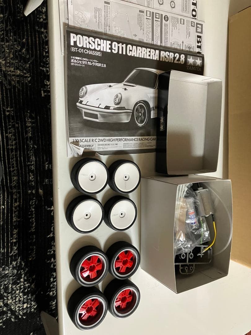 タミヤBT01 ポルシェ911カレラRSR2.8 オプションく組み込み