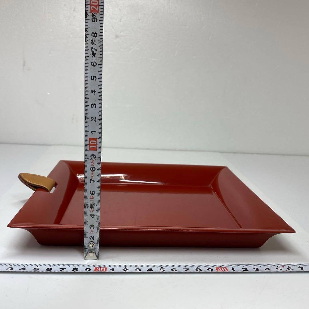 エルメス　木製漆塗トレイ　タサチ　東さ7-0302☆1F