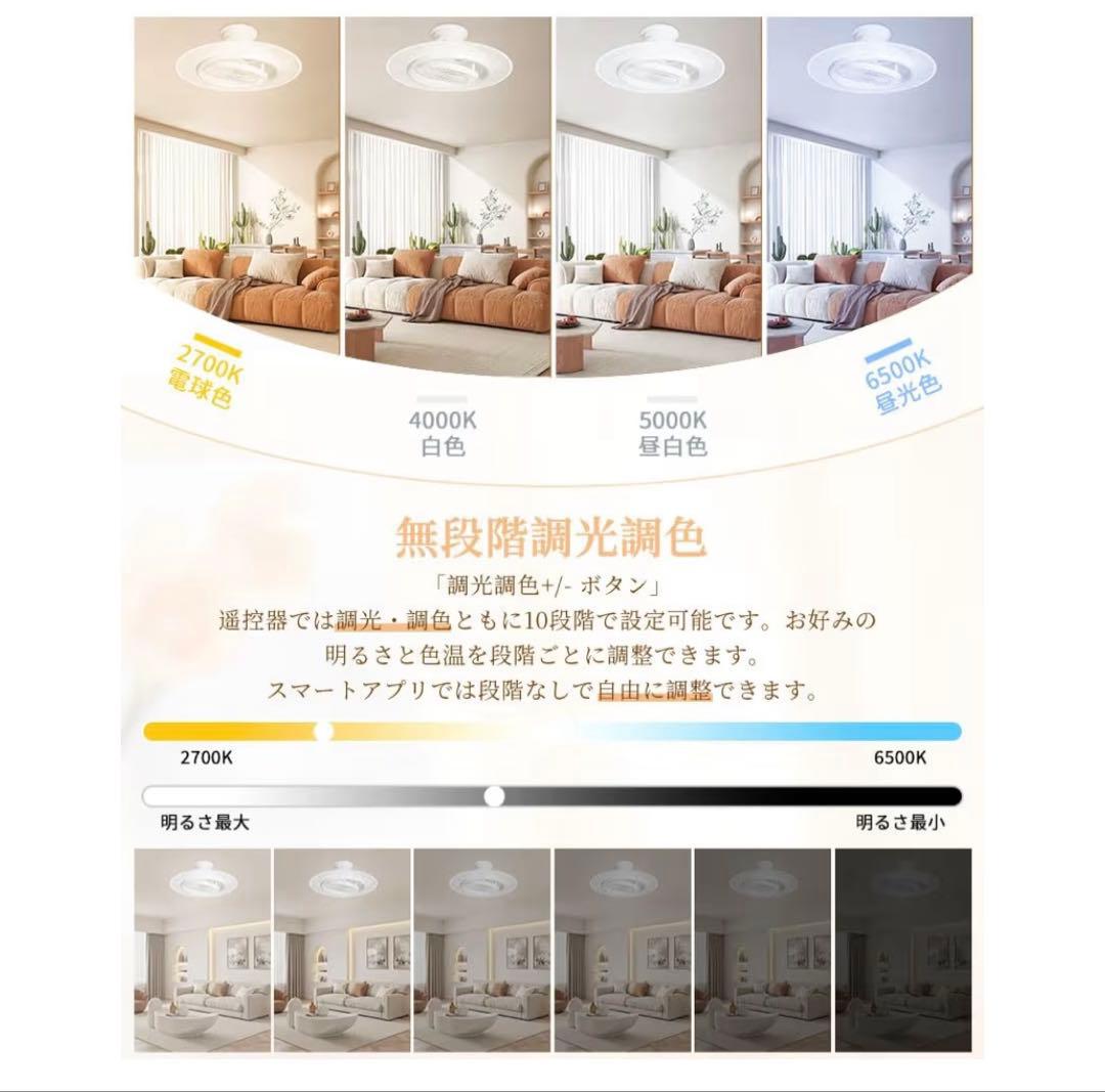 ファン付き シーリングライト led シーリングファンライト 10-14畳