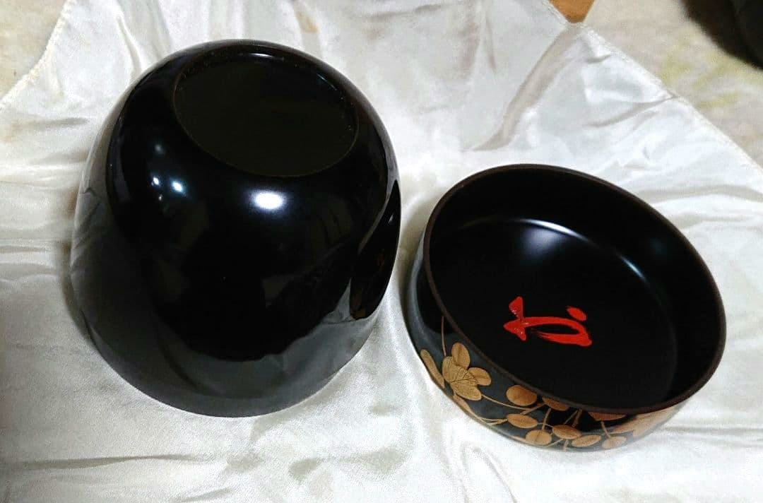 茶道具大棗萩金蒔絵