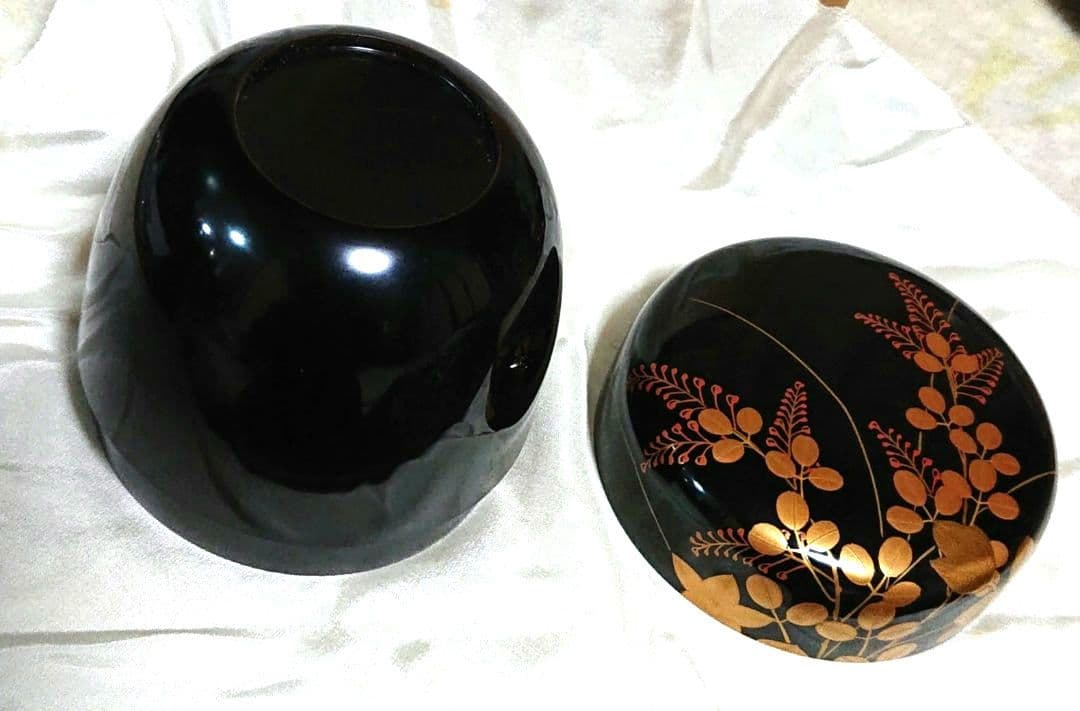 茶道具大棗萩金蒔絵