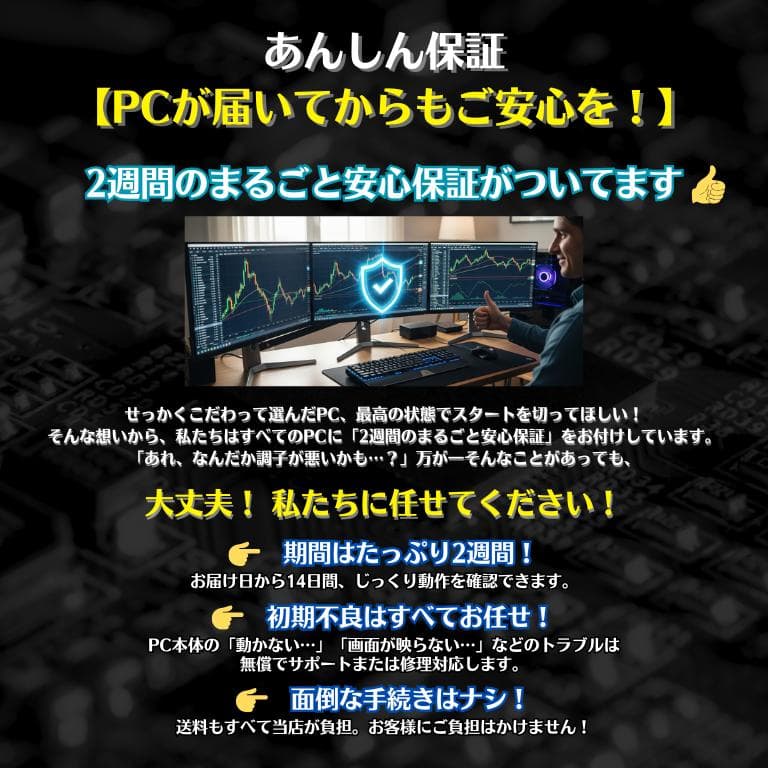大画面24㌅8画面 トレーディングPCフルセット デイトレ 株式 FX T824