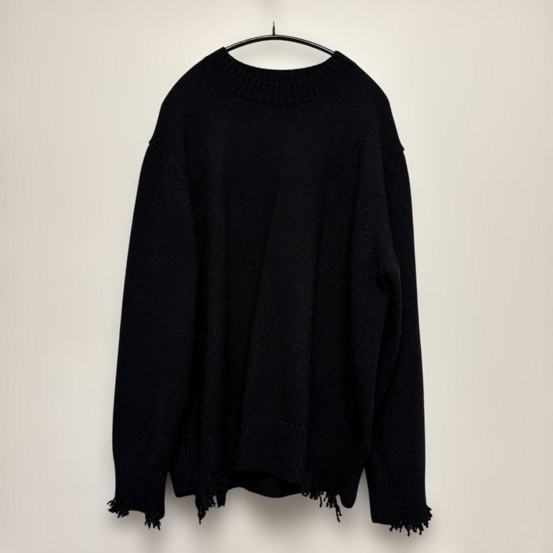 LOEFF 5ゲージ ダメージ ニット プルオーバー UNISEX