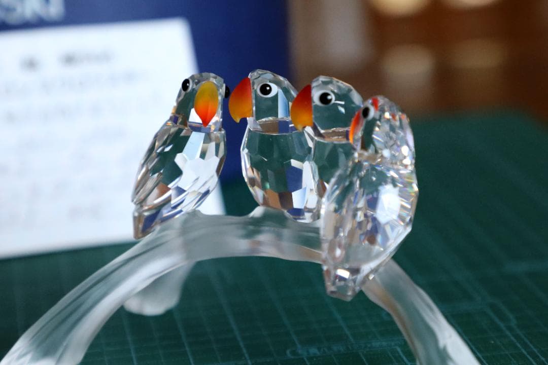SWAROVSKI　 スワロフスキー　置物　鳥　インコ