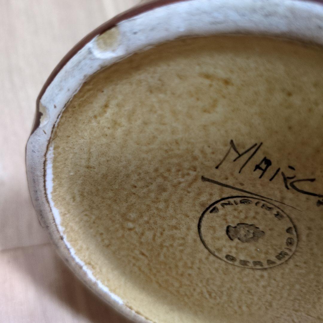 イタリア現地購入！Marcell 花柄陶器花瓶