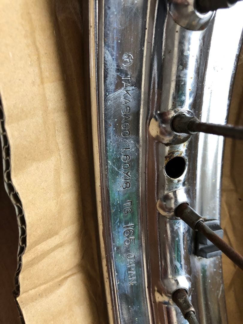 gs400 スポークホイール　フロントダブル