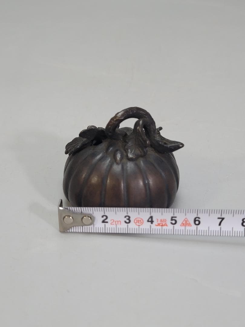 文房具 古銅 南瓜 水滴 大正十一年皇后陛下賜 文字在