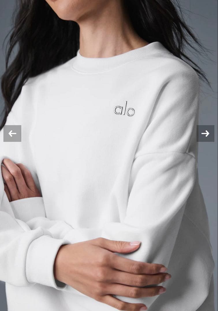 【完売】Alo Yoga Accolade クルーネック プルオーバー XS