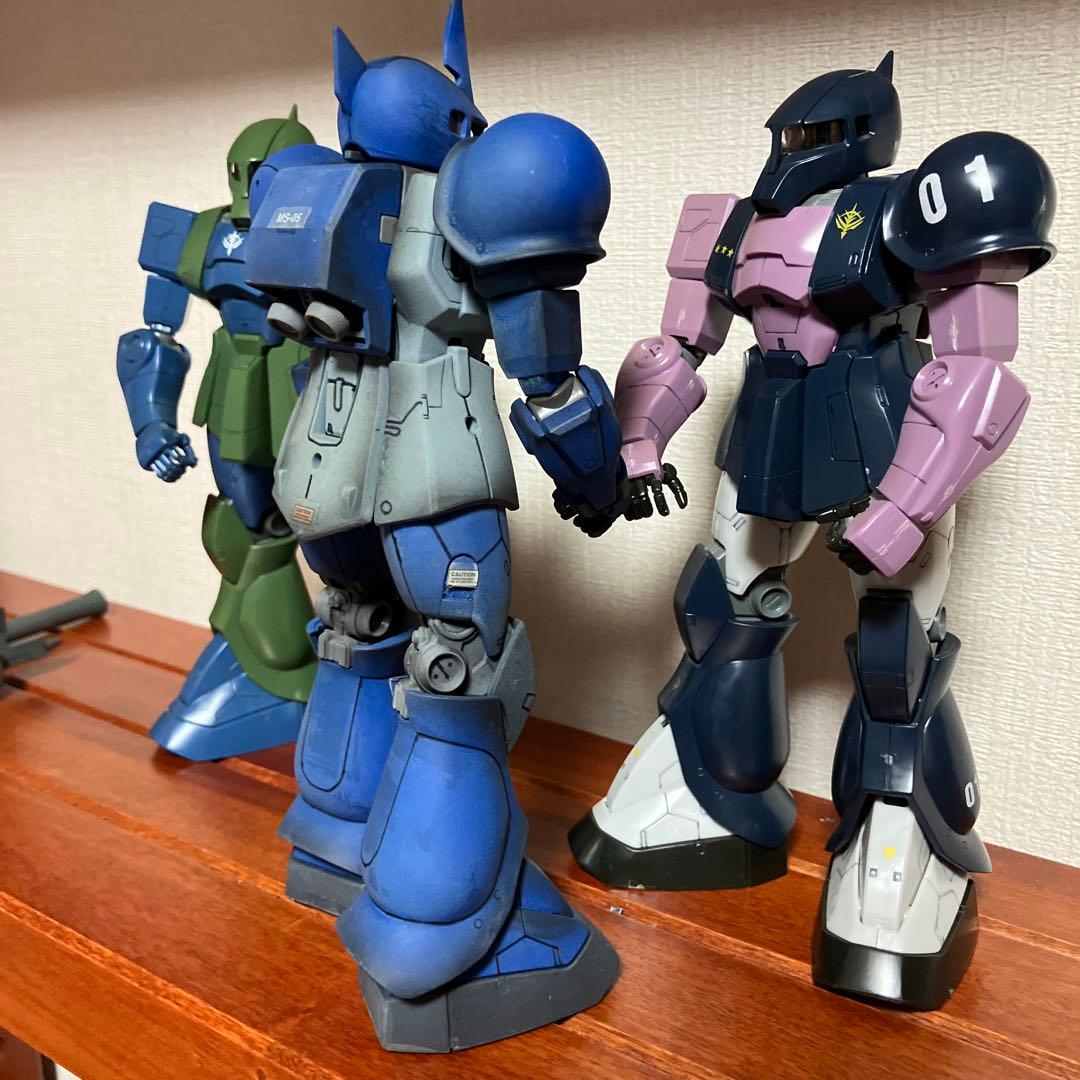 【ジャンク】MG ザクI：ランバ・ラル専用機、黒い三連星、旧ザク