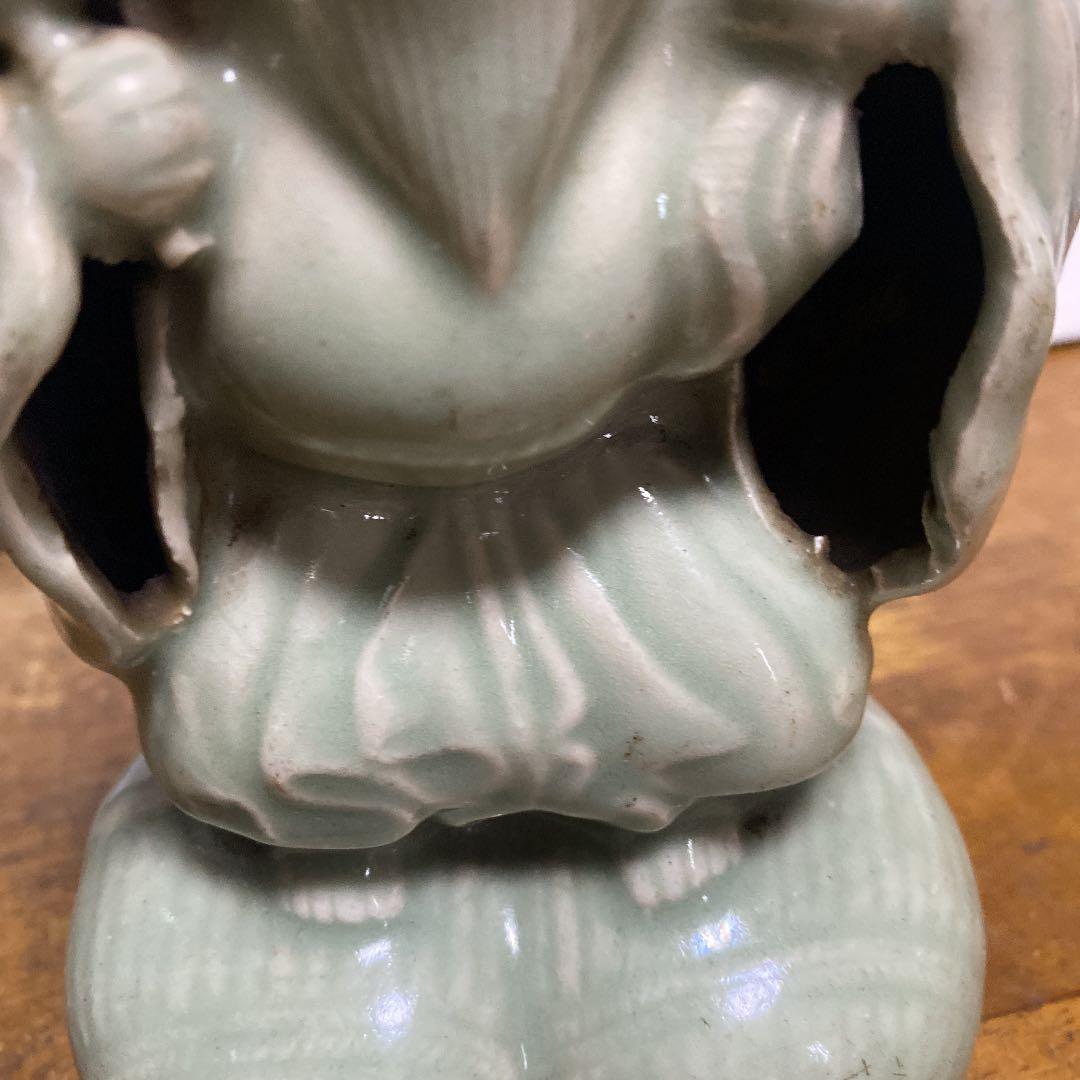 古伊万里青磁大黒天ふせ香炉