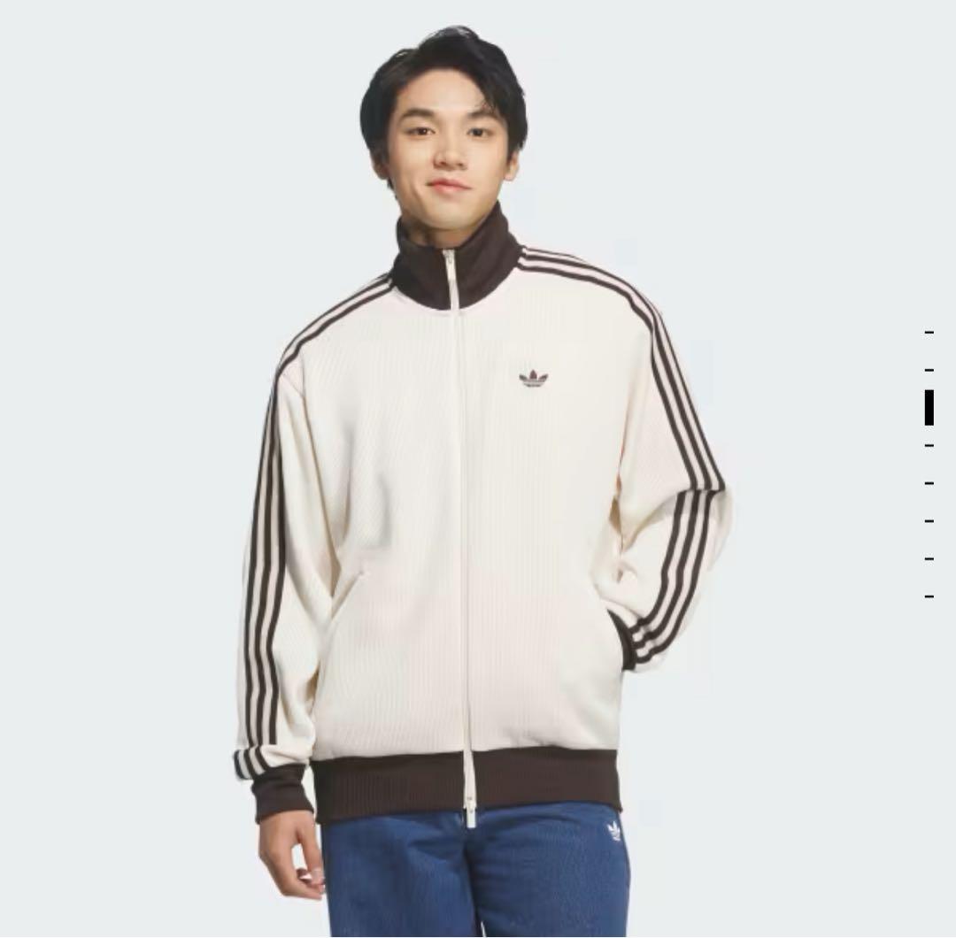 adidas ブラウン ニット　ジャージ
