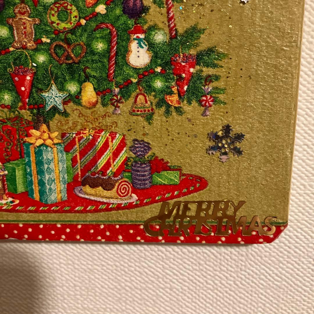 カスパリクリスマスツリーデコパージュ作品