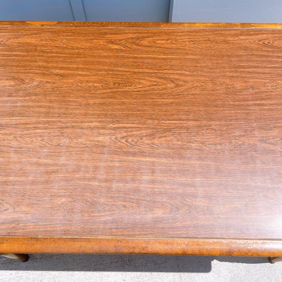 【送料込】飛騨産業 キツツキ アンティーク ダイニングテーブル 昭和レトロ