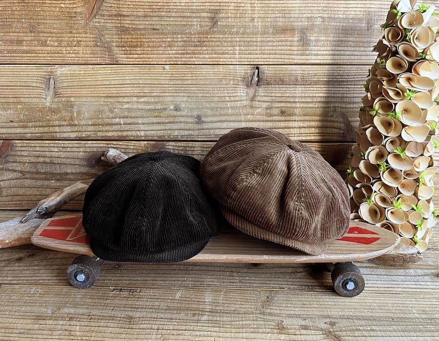 SD Corduroy News Boy Cap　ブラック　L
